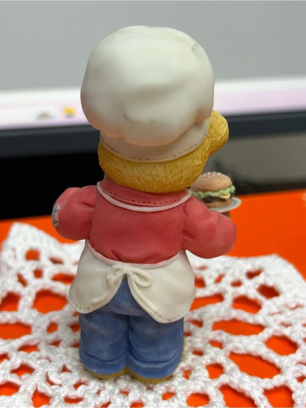 Cherished Teddies Dennis Kiss the Cook Figurine - 3-1/2” tall